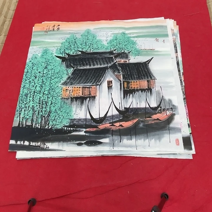 国画花鸟等图案为主的图案