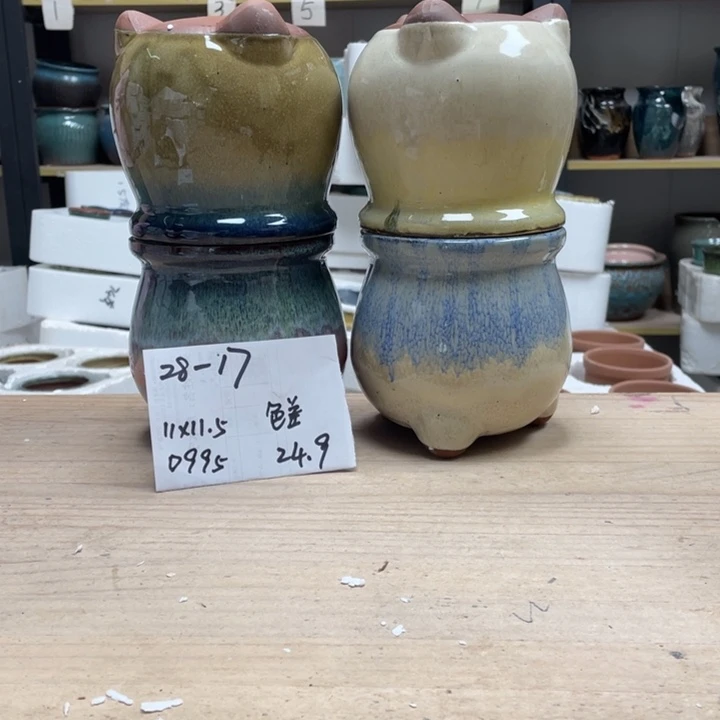 紫砂花盆多肉花盆微瑕17