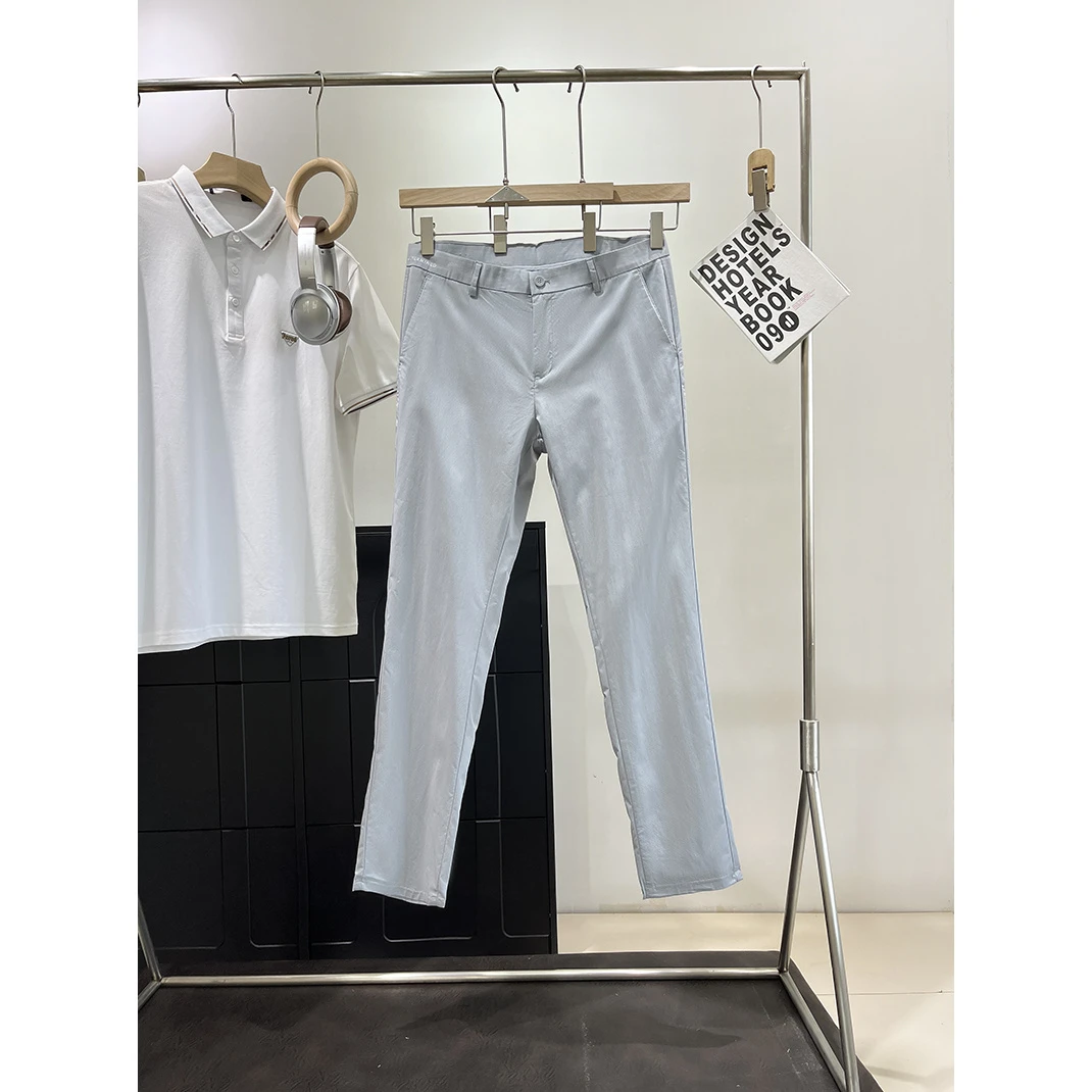 特！含莫代尔~轻薄透气 商务上班直筒休闲裤长裤 C18 男装 H5674