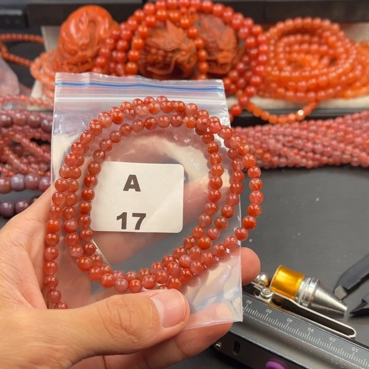 南红玛瑙未镶嵌多样性发货默认微瑕称重5mm