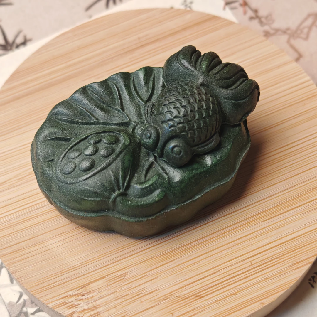 二苏旧局摆台款鲤鱼跃龙门