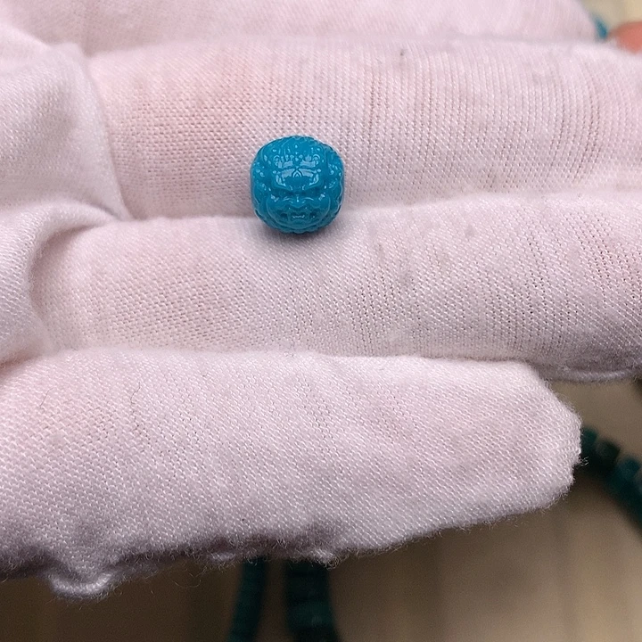 绿松石未镶嵌绿松石黑天8.6