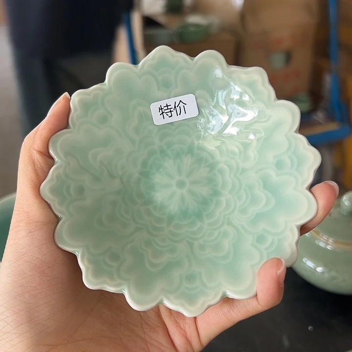 龙泉云间青瓷小米茶器