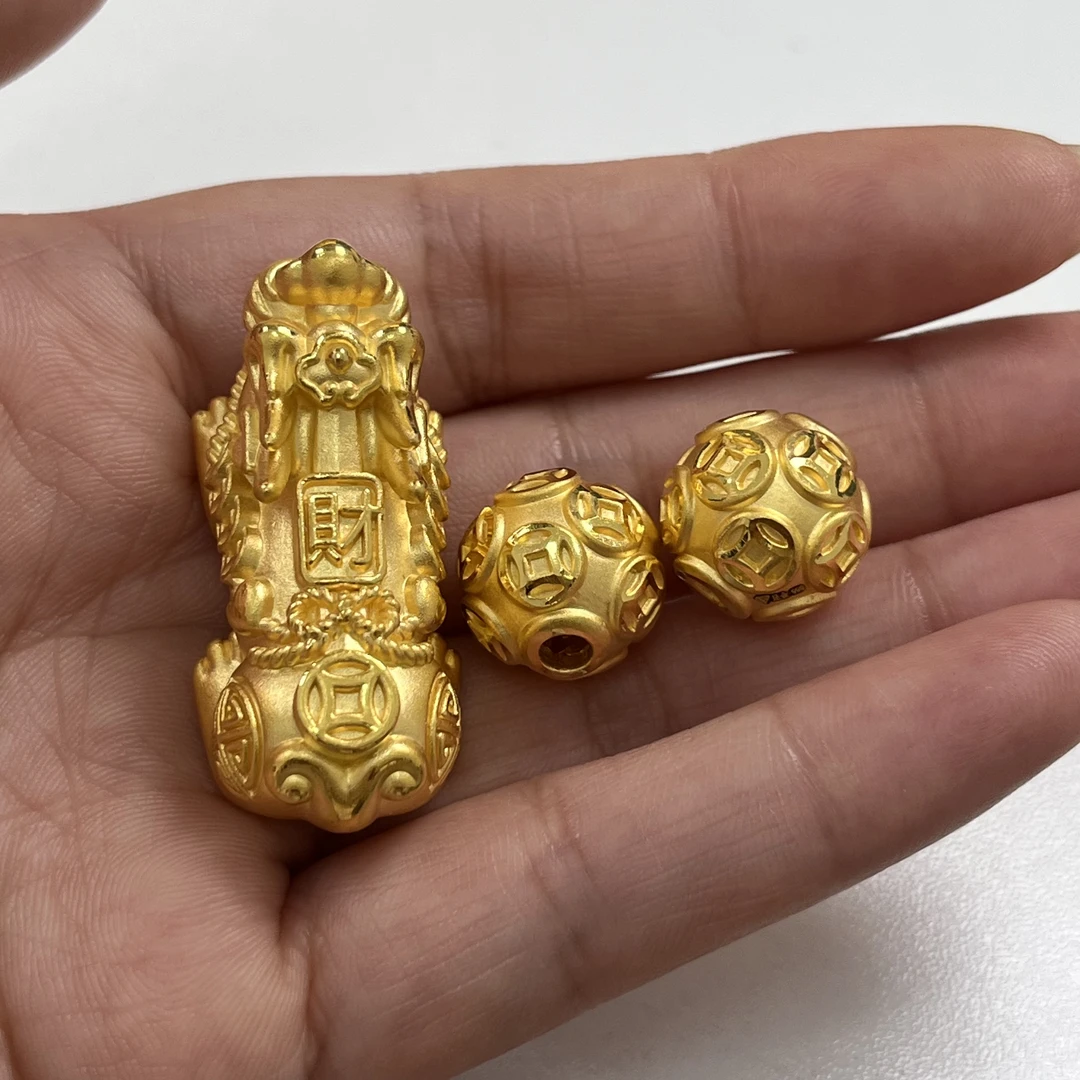足金万事如意财貔貅手串