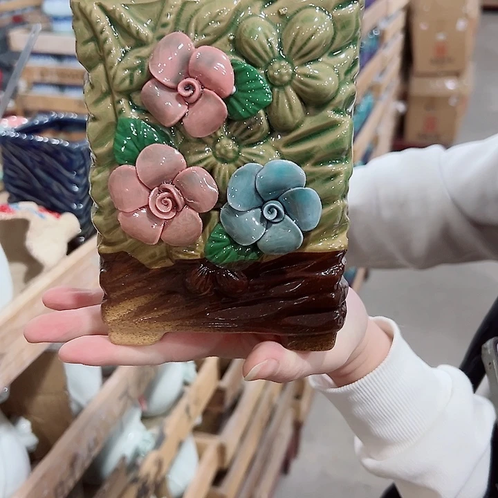 有孔.凑满10元发货多肉陶瓷花盆！