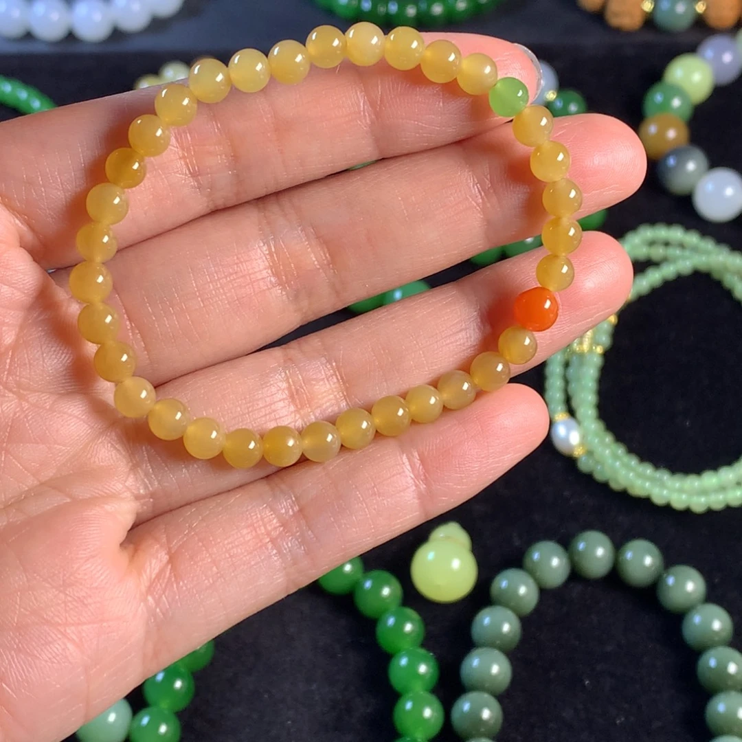 和田玉未镶嵌手链