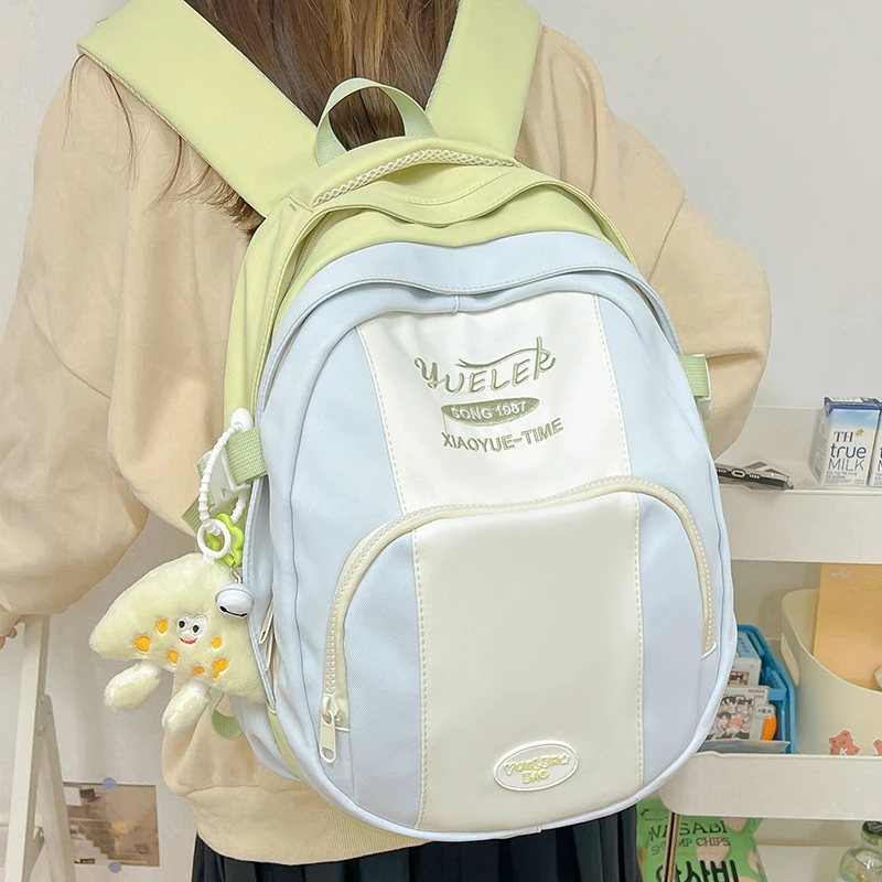 LOVELVLVins书包女小学生4-6年级休闲可爱双肩包文艺百搭初中生少