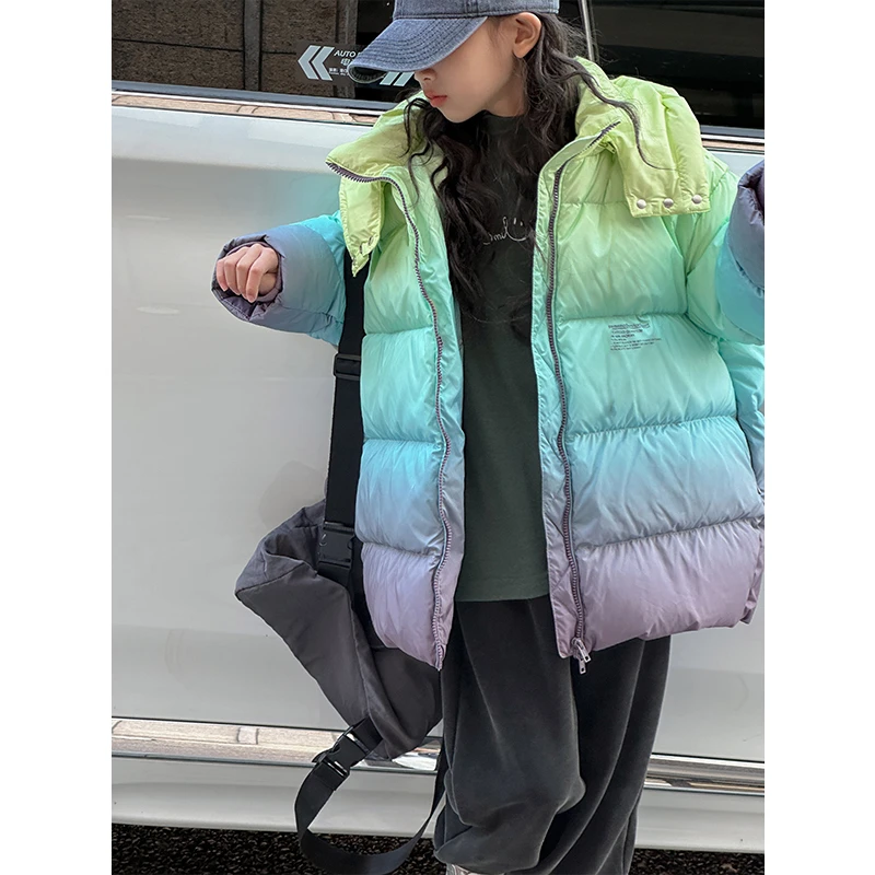 K25559反季清仓孙小美女童羽绒服儿童加厚保暖冬装防寒外套