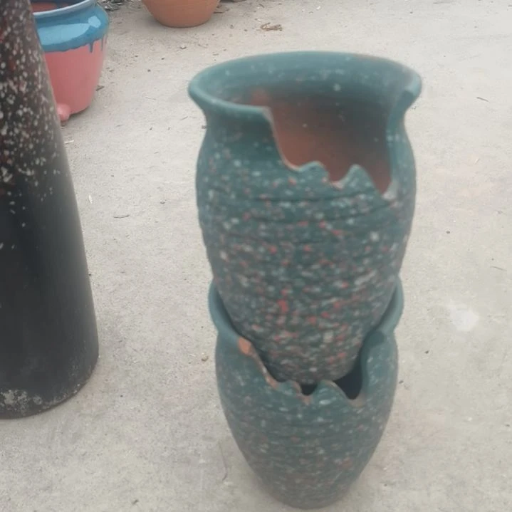 红陶口14高21瑕疵