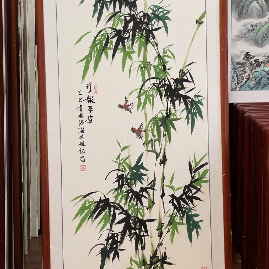 国画带框尺寸63*123厘米