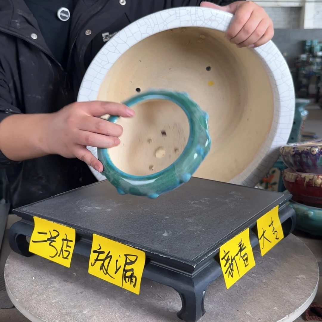 陶?****?。一风堂石湾花盆