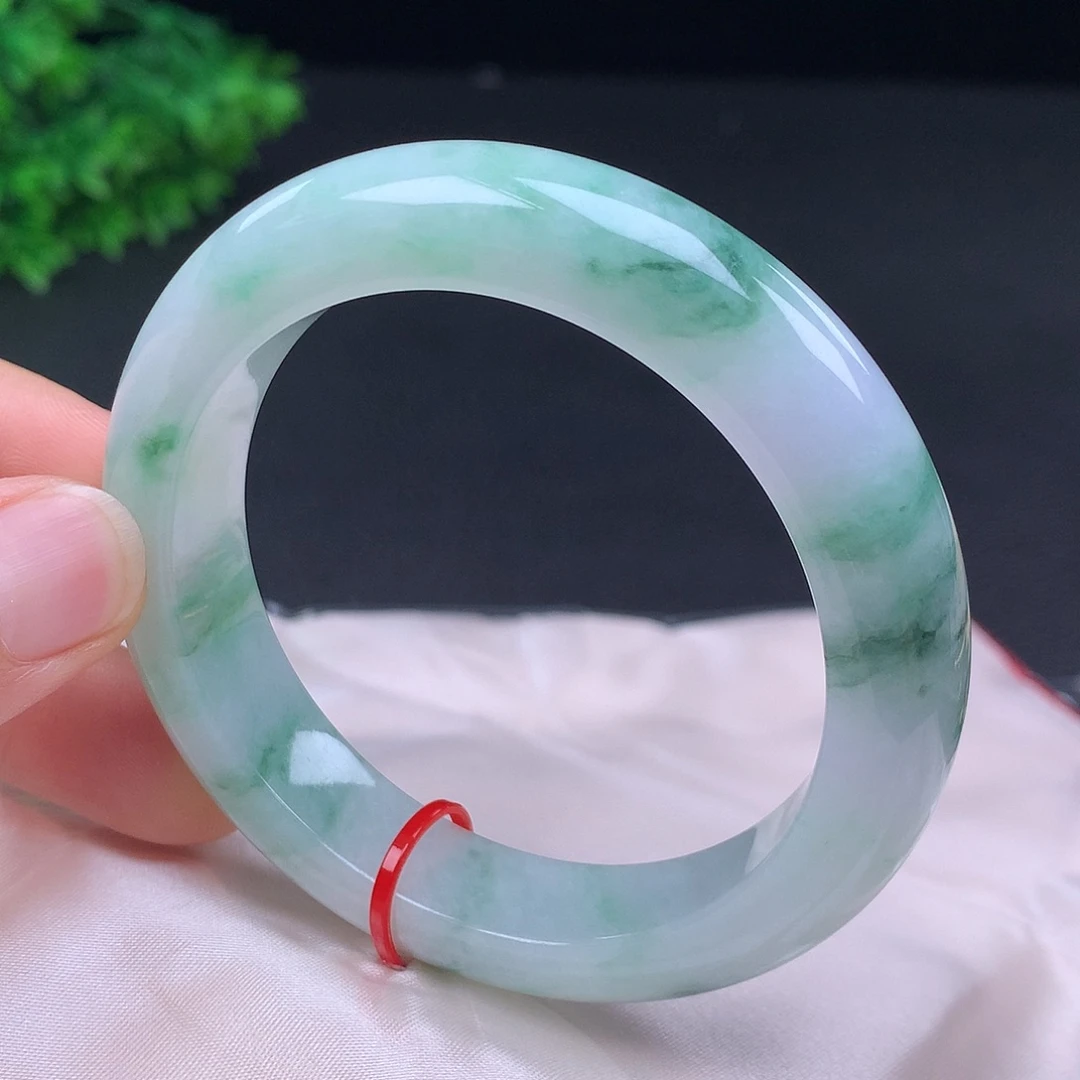 翡翠未镶嵌手镯55圈口431135