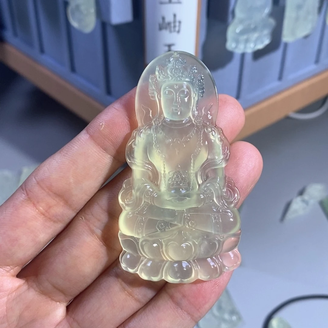 未镶嵌岫玉吊坠北*熊