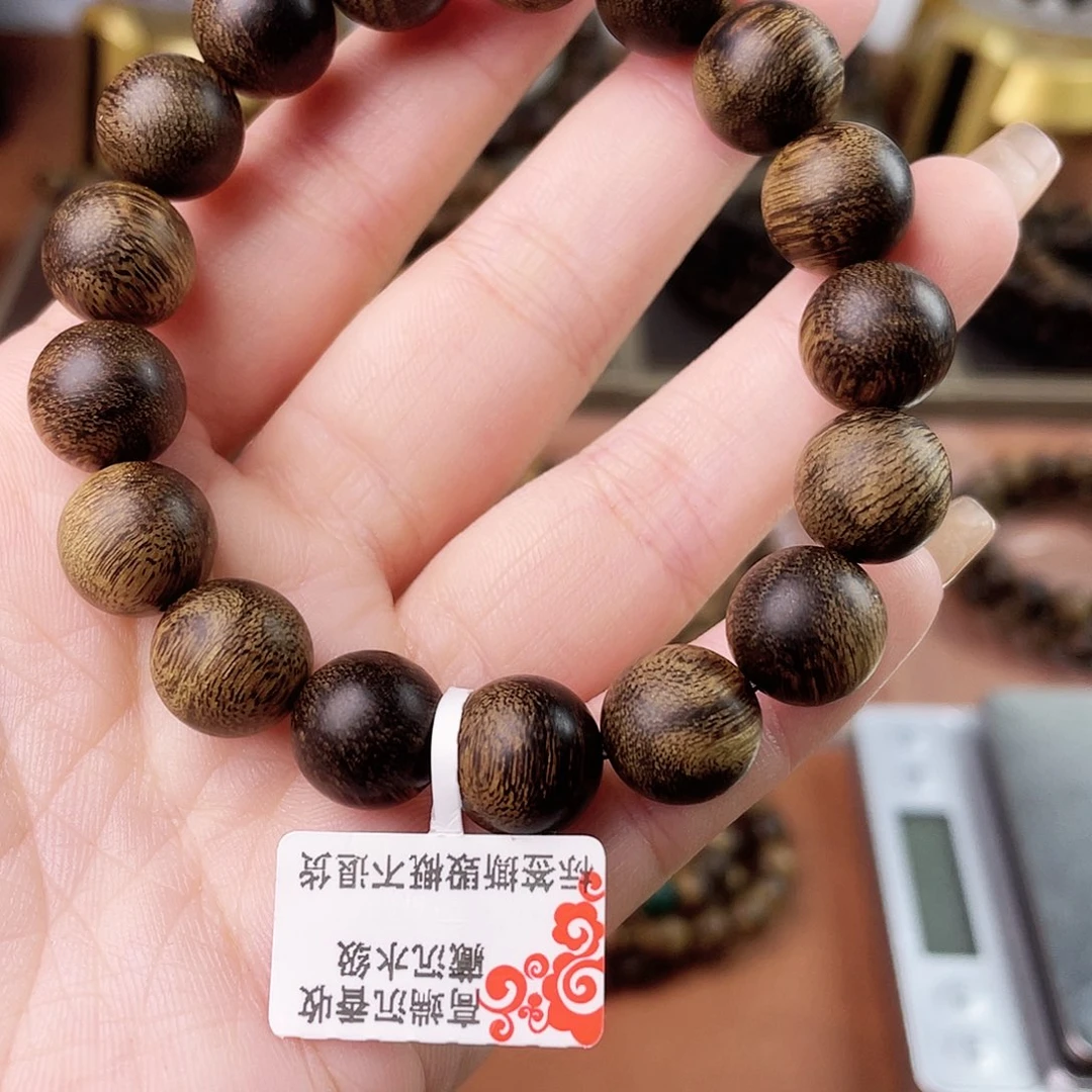 手串沉香越南芽庄白奇楠瘤疤虎斑纹