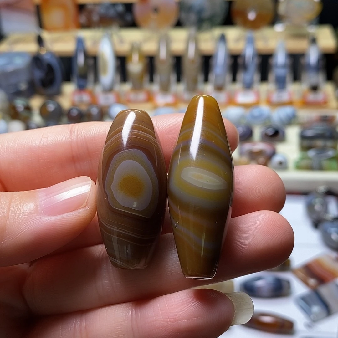 玛瑙/玉髓未镶嵌颈饰一对福利