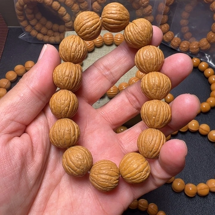 猴头核桃手串素串啦吧
