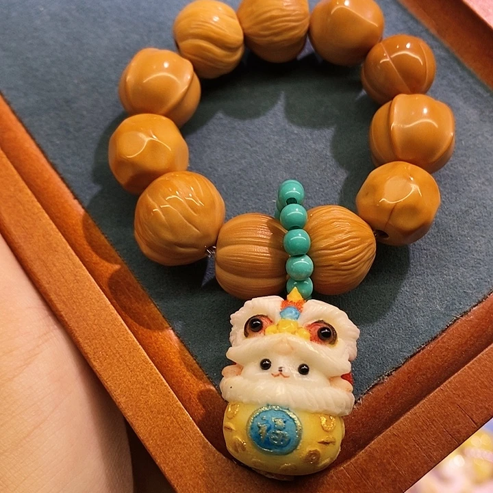 猴头核桃手串多宝小狮子
