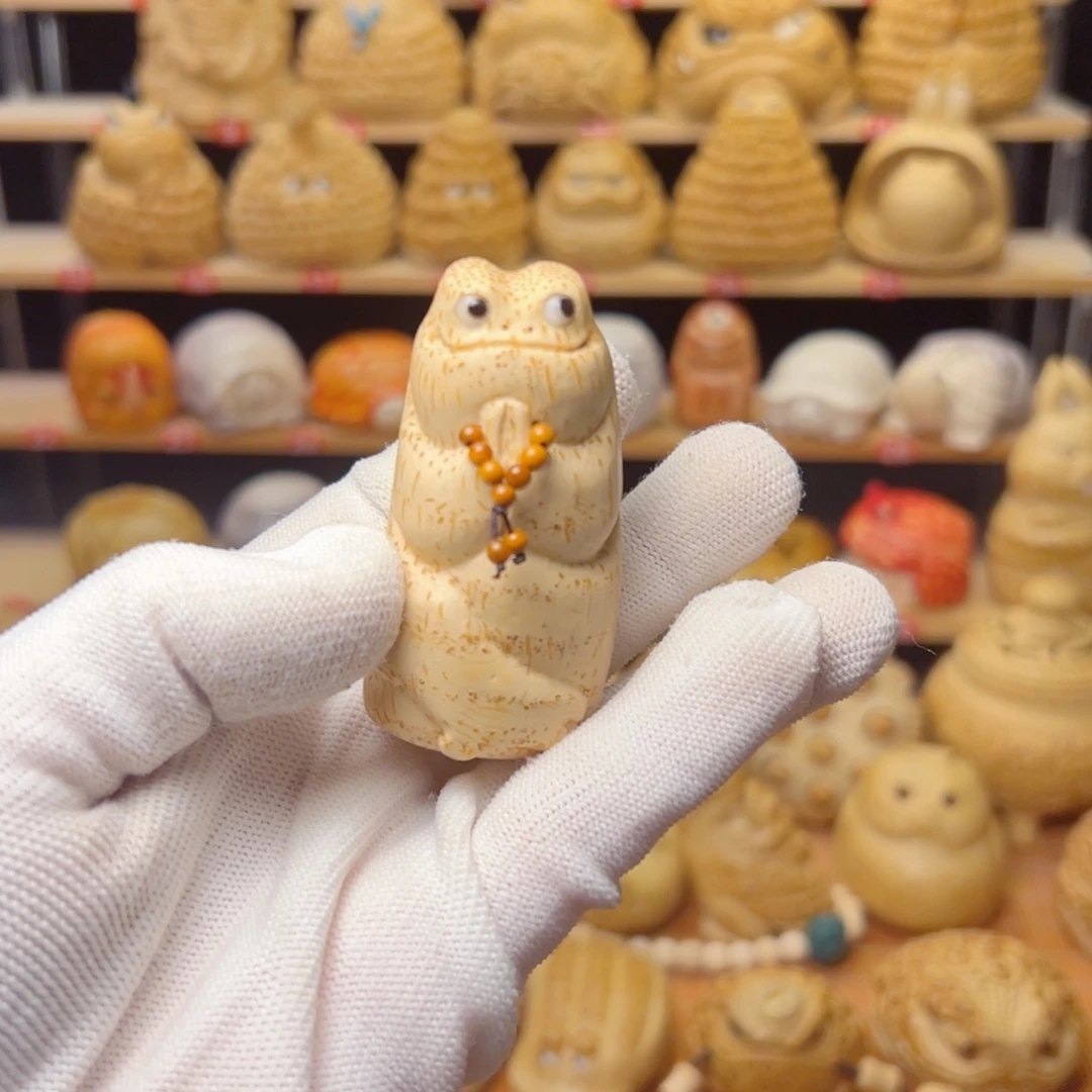 竹类竹根雕许愿蛙蛙1444445