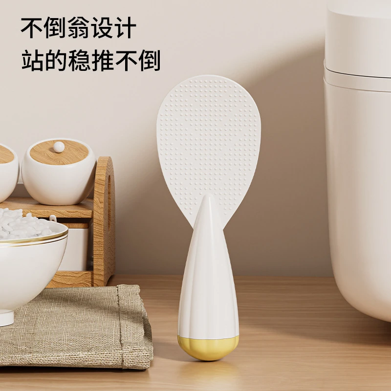 加厚不倒翁饭勺不沾米饭重力铲耐高温饭勺子铲子盛饭易清洗防粘