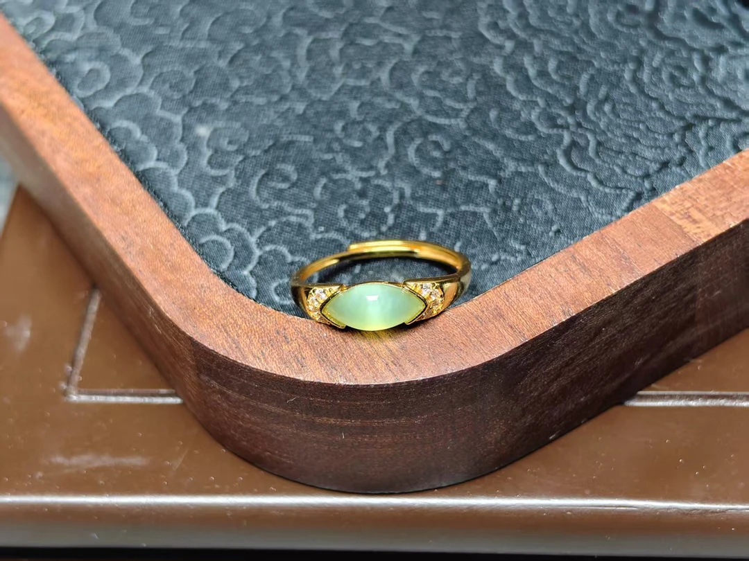 s925和田玉戒指WBS1203多样性发一