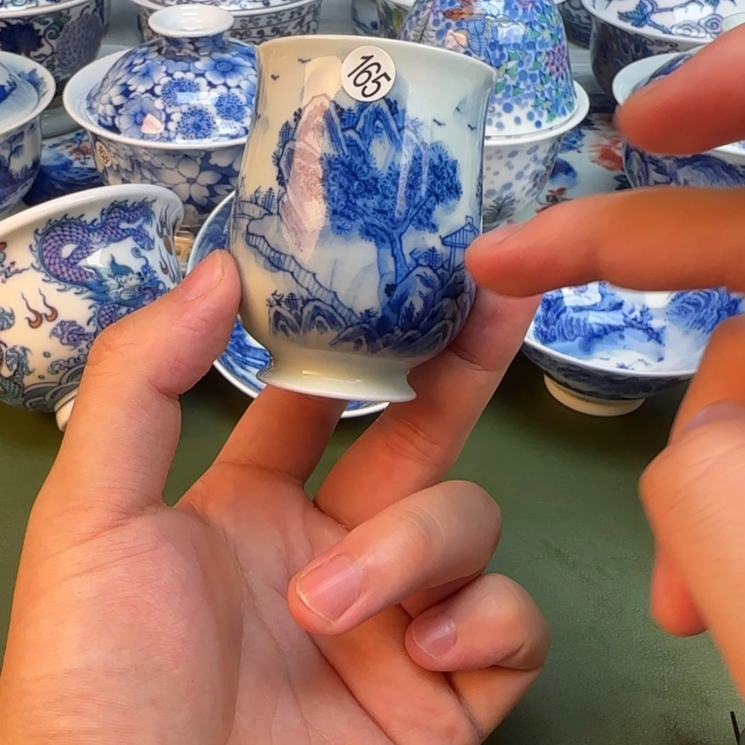 彦祖纯手工手绘茶具165