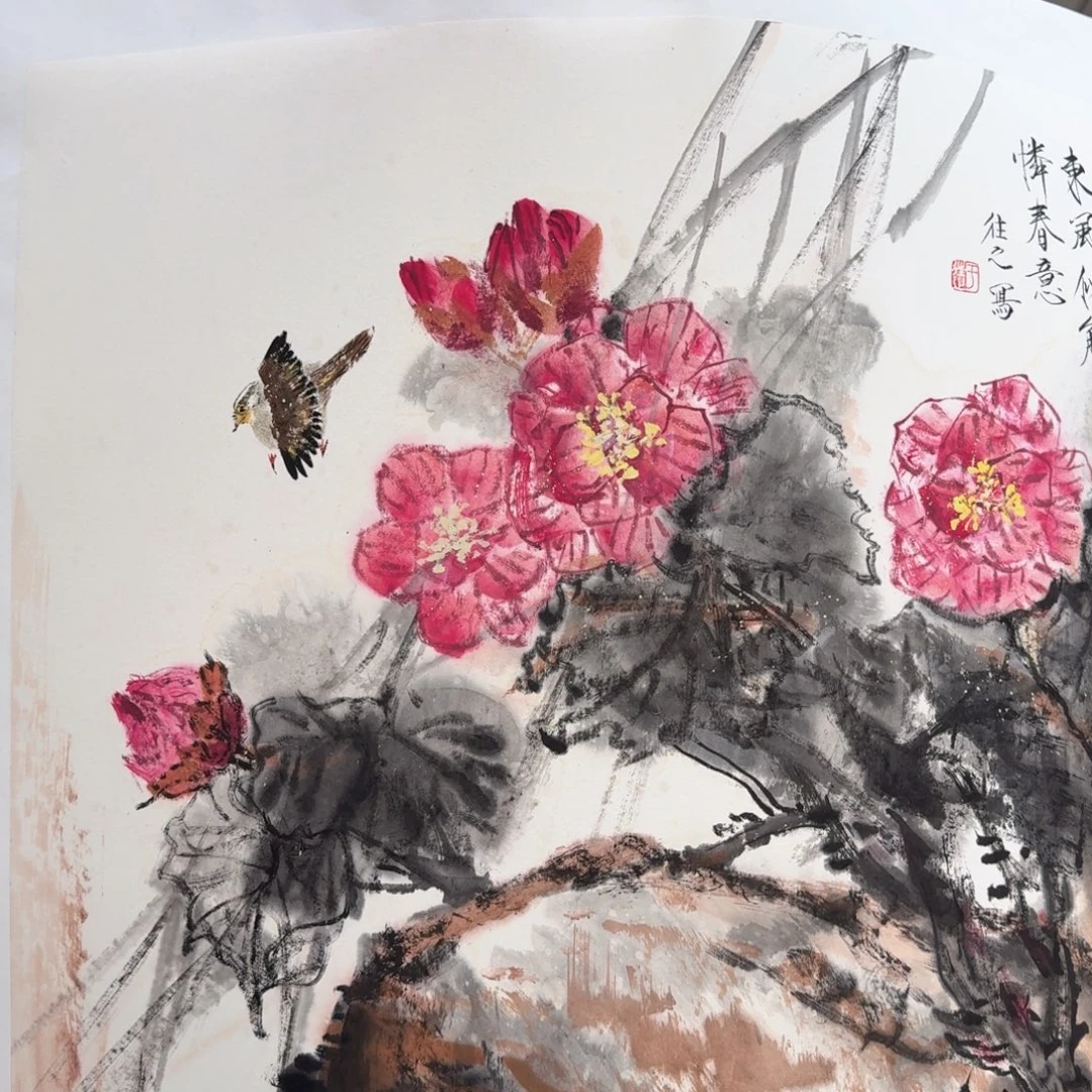 国画国画作品山水花鸟