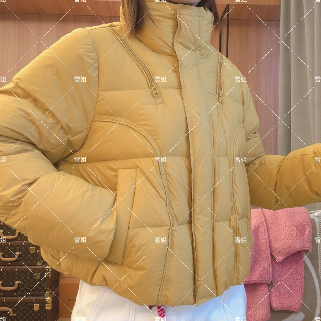 雪姐服饰「拉链面包羽绒服」新款圆领短款羽绒服设计外套