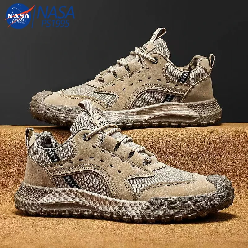 NASA联名秋季男士休闲鞋时尚爆款透气登山潮流运动户外工地男鞋G