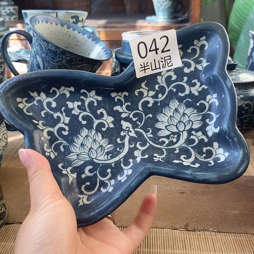 手工手绘青花高温陶瓷