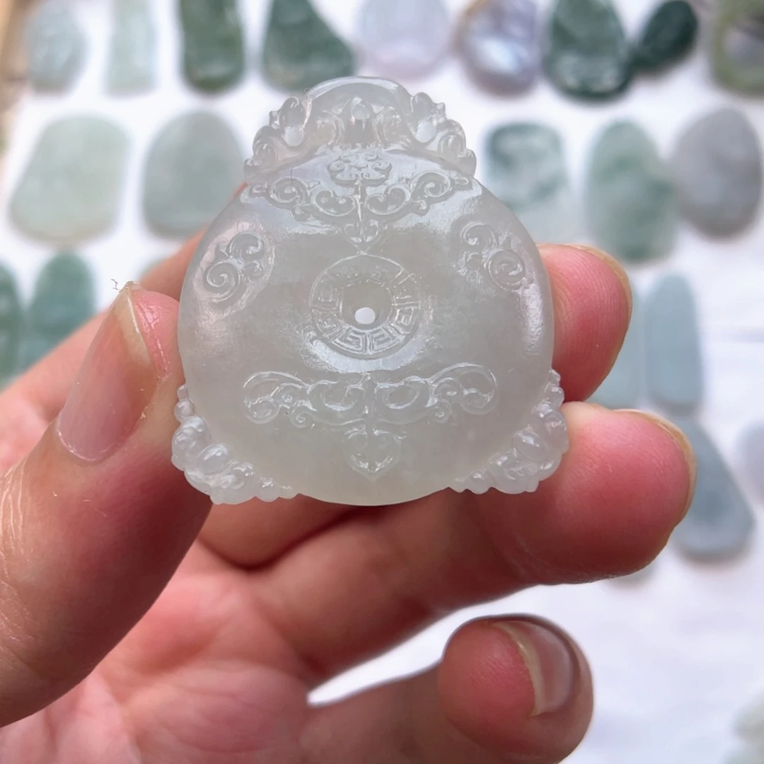 未镶嵌定制翡翠仿古扣