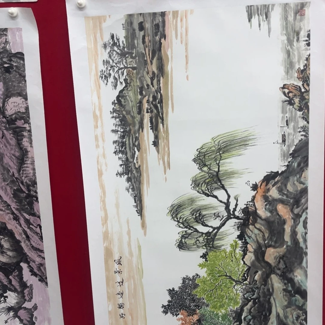 国画绘画作品多次