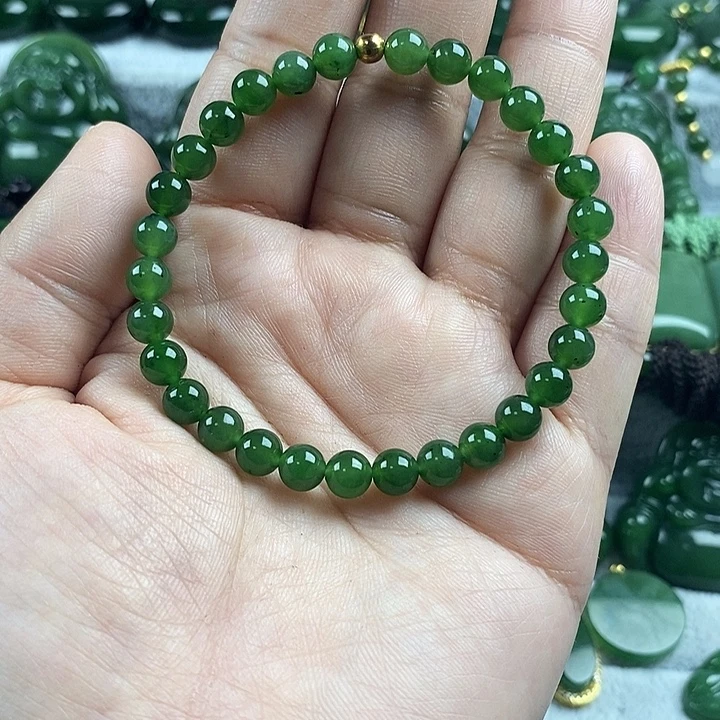 和田玉（碧玉）未镶嵌手串
