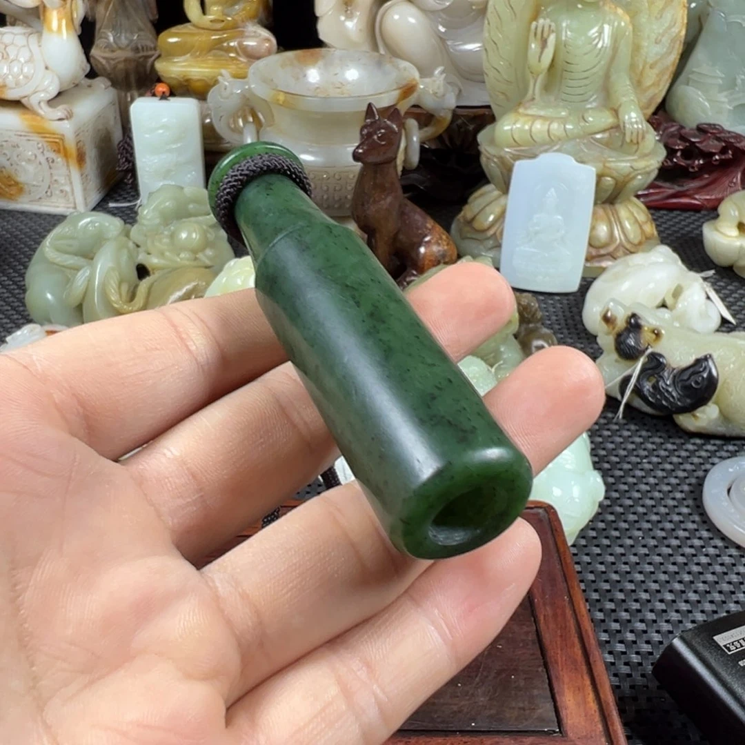 和田玉未镶嵌挂件一***玉