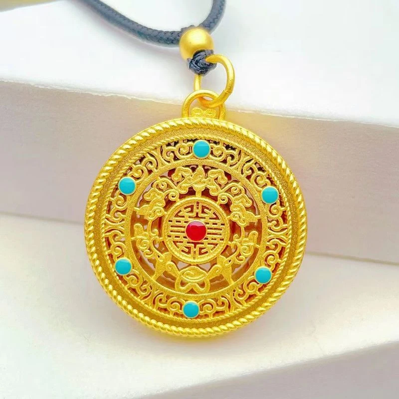 合金吊坠 五福圆满吊坠