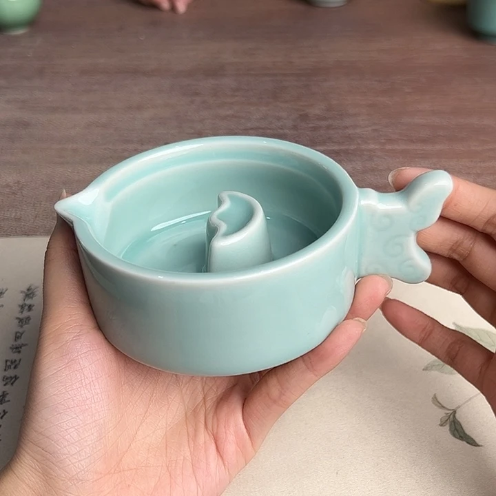 龙泉云间青瓷小米茶器