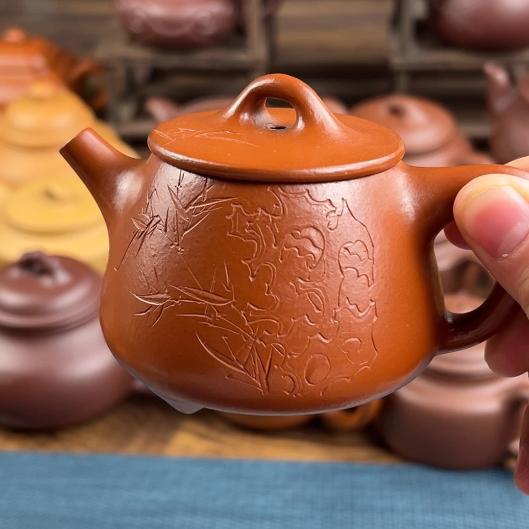 紫砂茶壶手工制作工艺精湛120cc