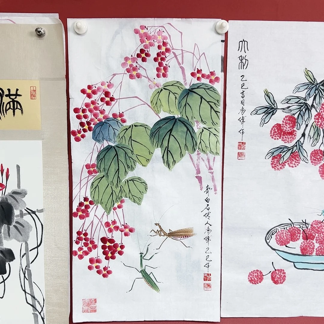 国画冯伟老师亲笔手绘作品慧