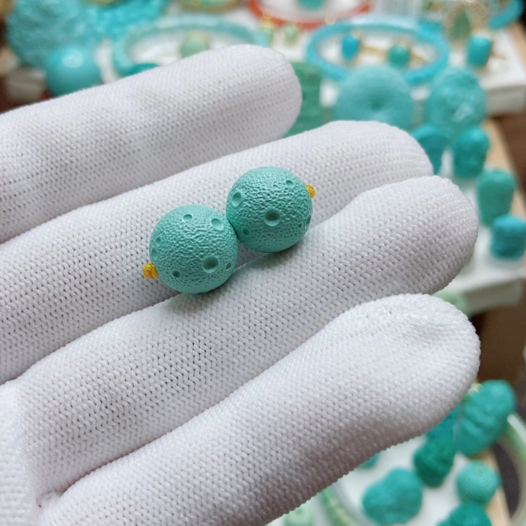 绿松石未镶嵌珠子