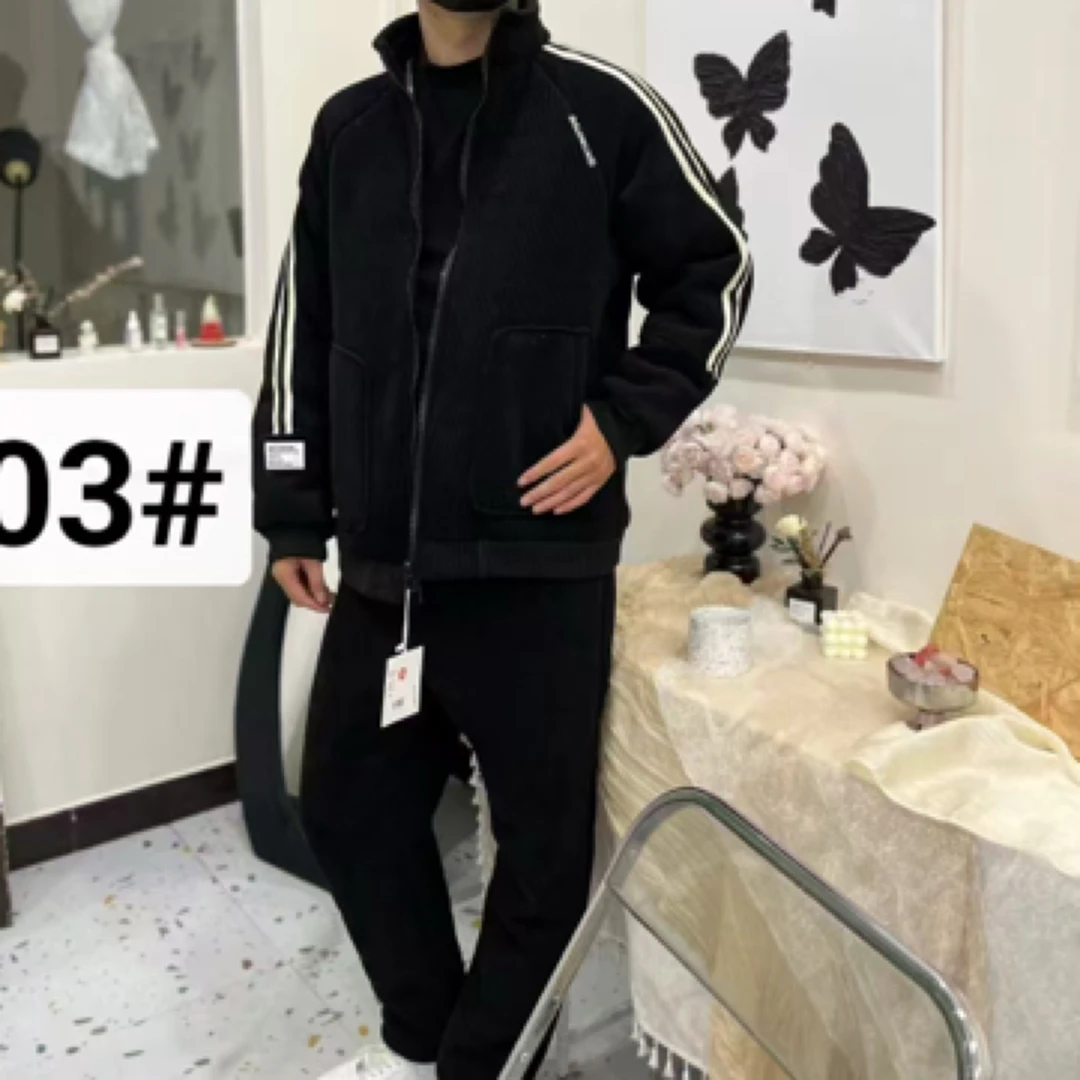 男士03款家居服套装睡衣加绒三层加厚