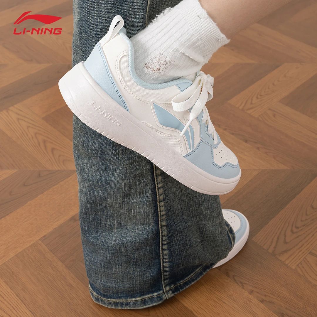 李宁初云板鞋女款2025冬季新品休闲百搭鞋子厚底增高透气运动鞋