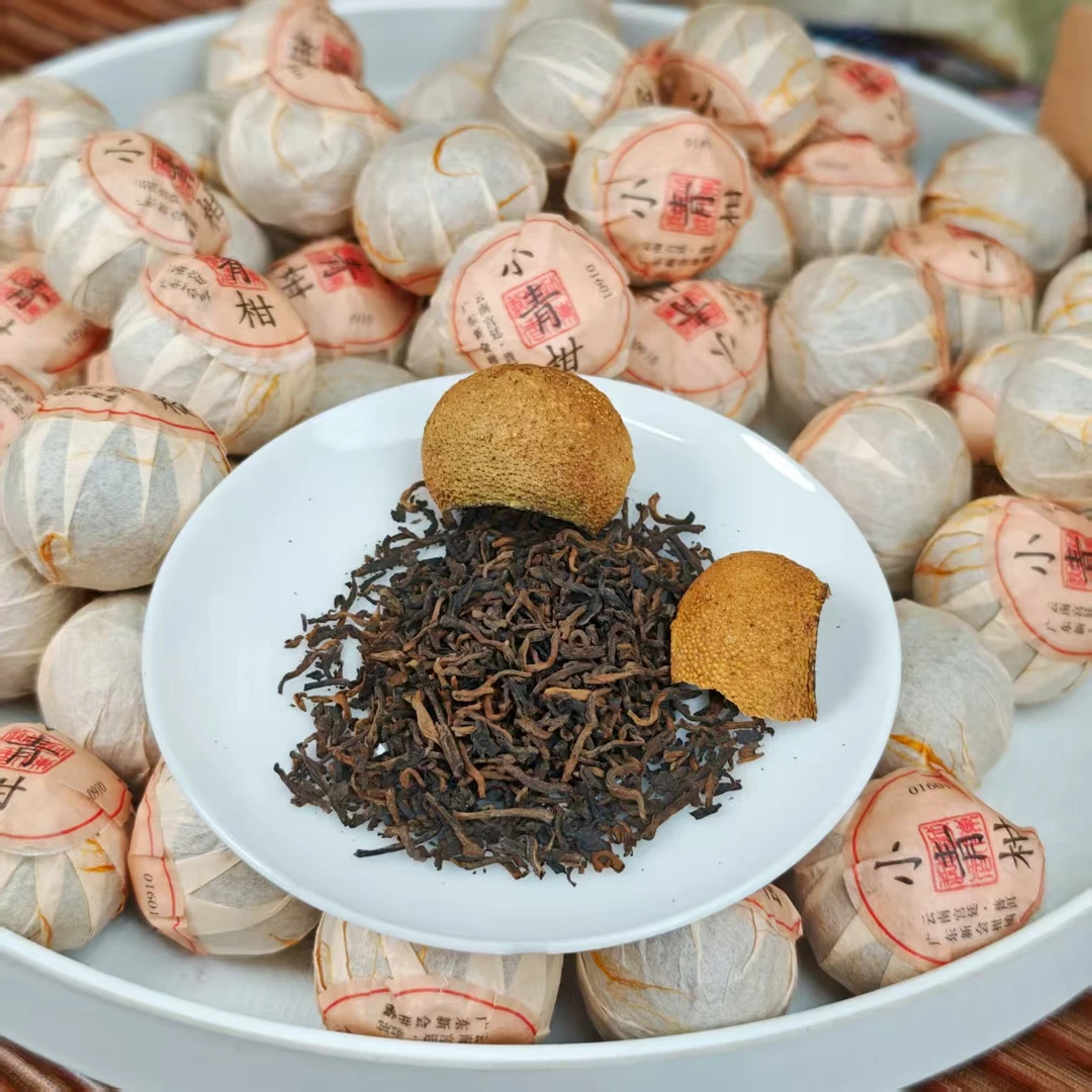 2025头采青柑王 天马头采柑+15年班章金芽料 薄荷鲜凉感 冬青收茶