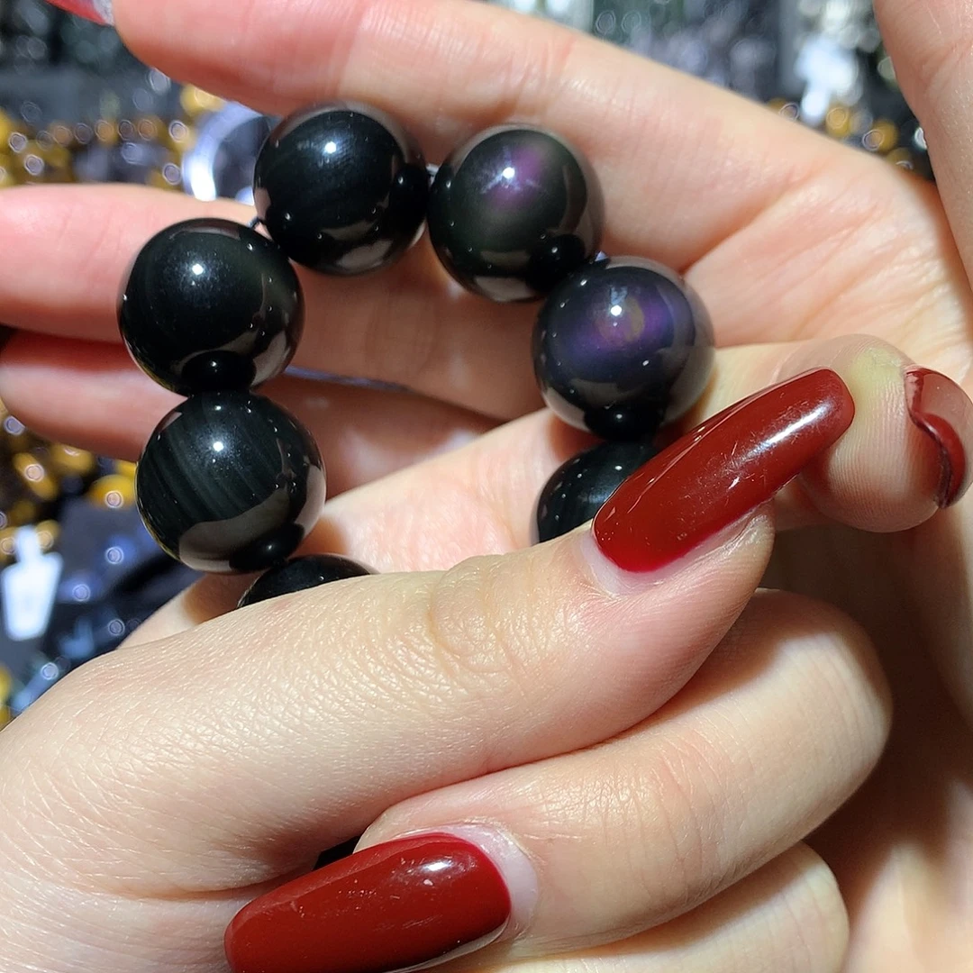 R***y黑曜岩未镶嵌手串