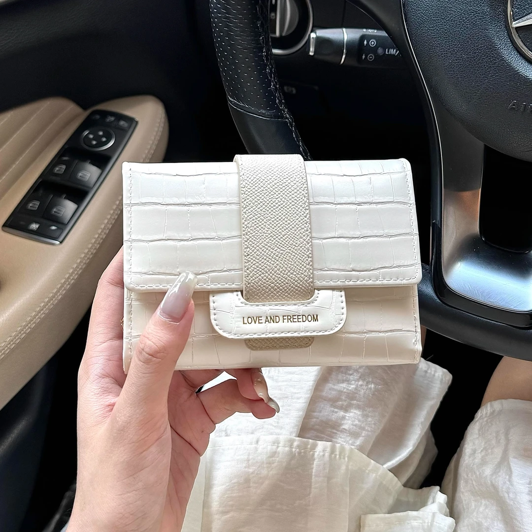 高级感钱包卡包一体小众证件收纳大容量钱包ins风时尚短款零钱包