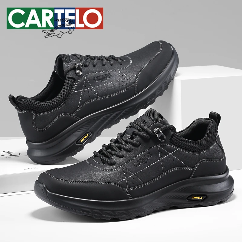 卡帝乐鳄鱼春季新款男士商务皮鞋百搭软底防滑户外出游