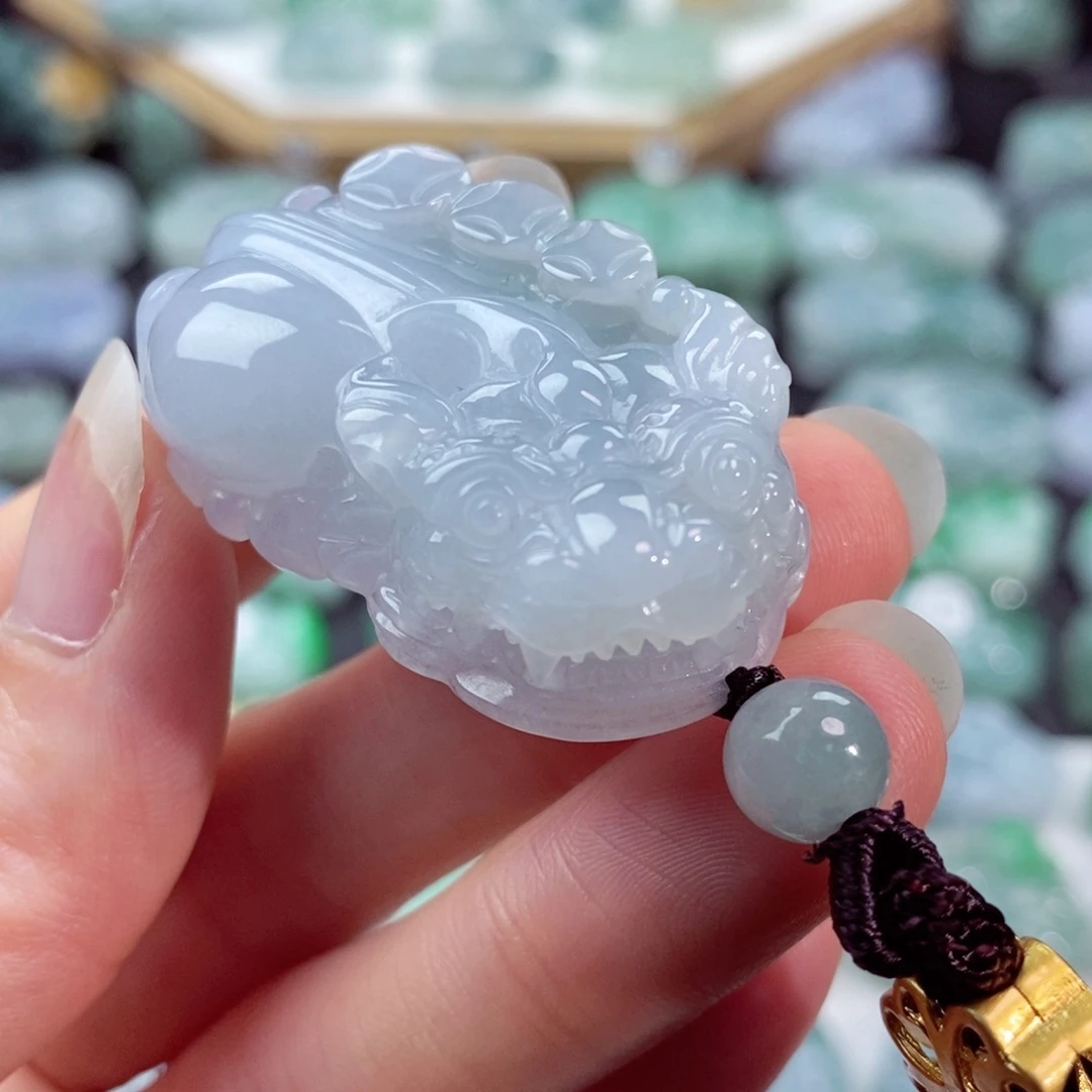 翡翠未镶嵌颈饰天然