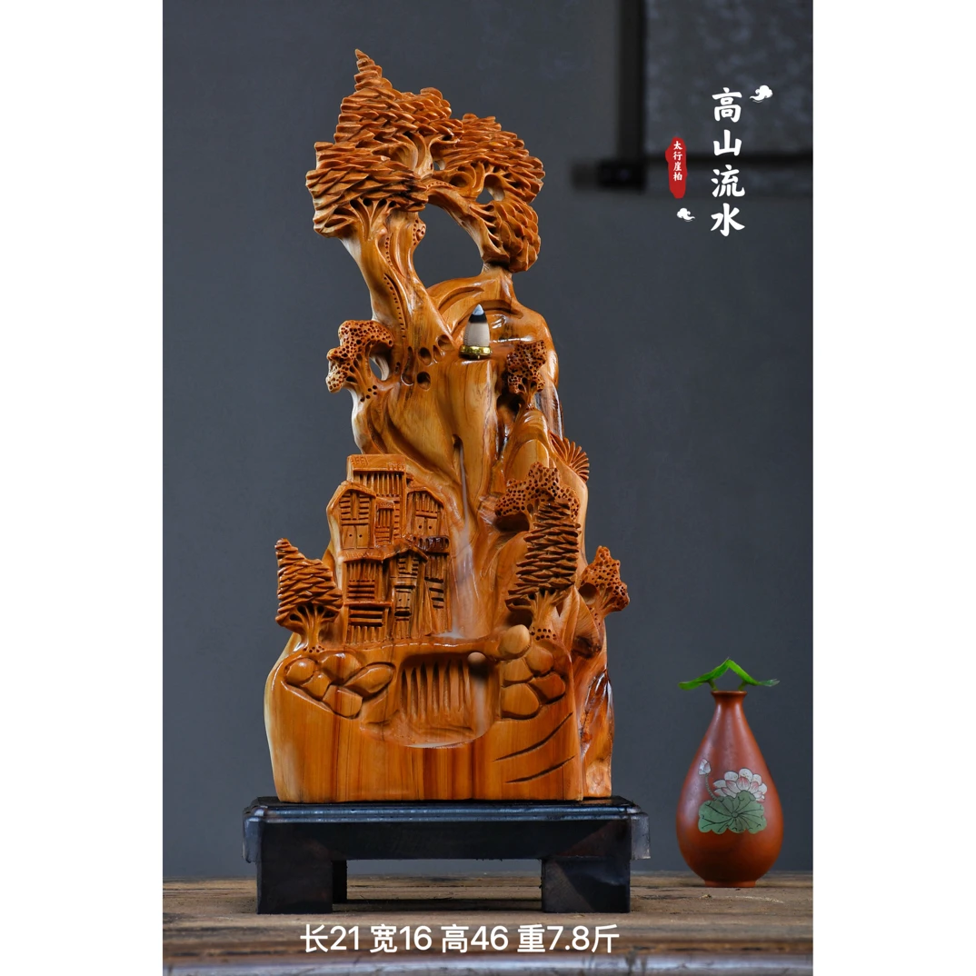 太行崖柏根雕摆件寿星弥勒佛达摩财神观音天然随型木雕雕件工艺品