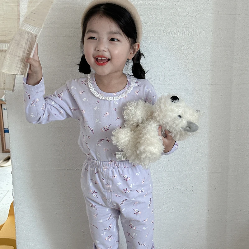 乔治蓝乔儿童秋衣套装莱卡睡衣保暖内衣家居服儿童秋裤0059