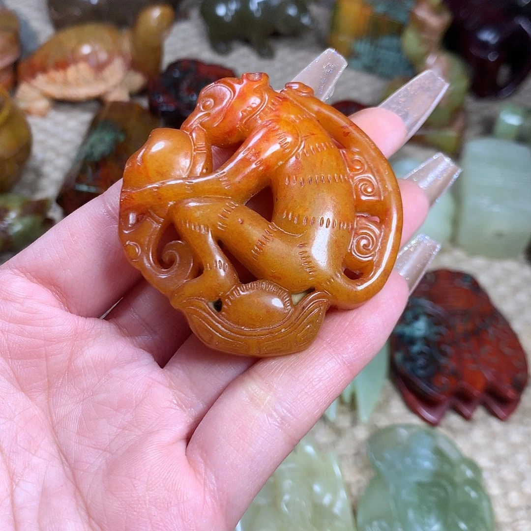 白玉菩提吊坠挂件