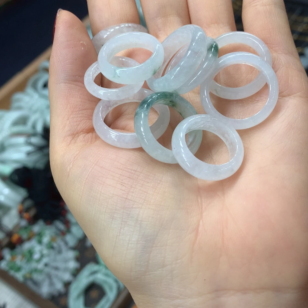 翡翠未镶嵌戒指多样性发1