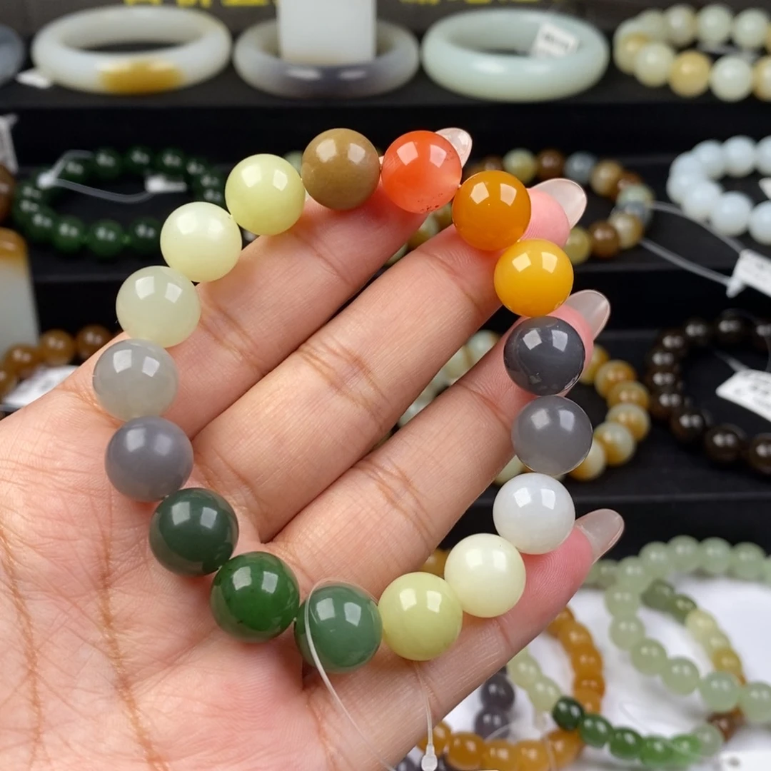 和田玉手串未镶嵌